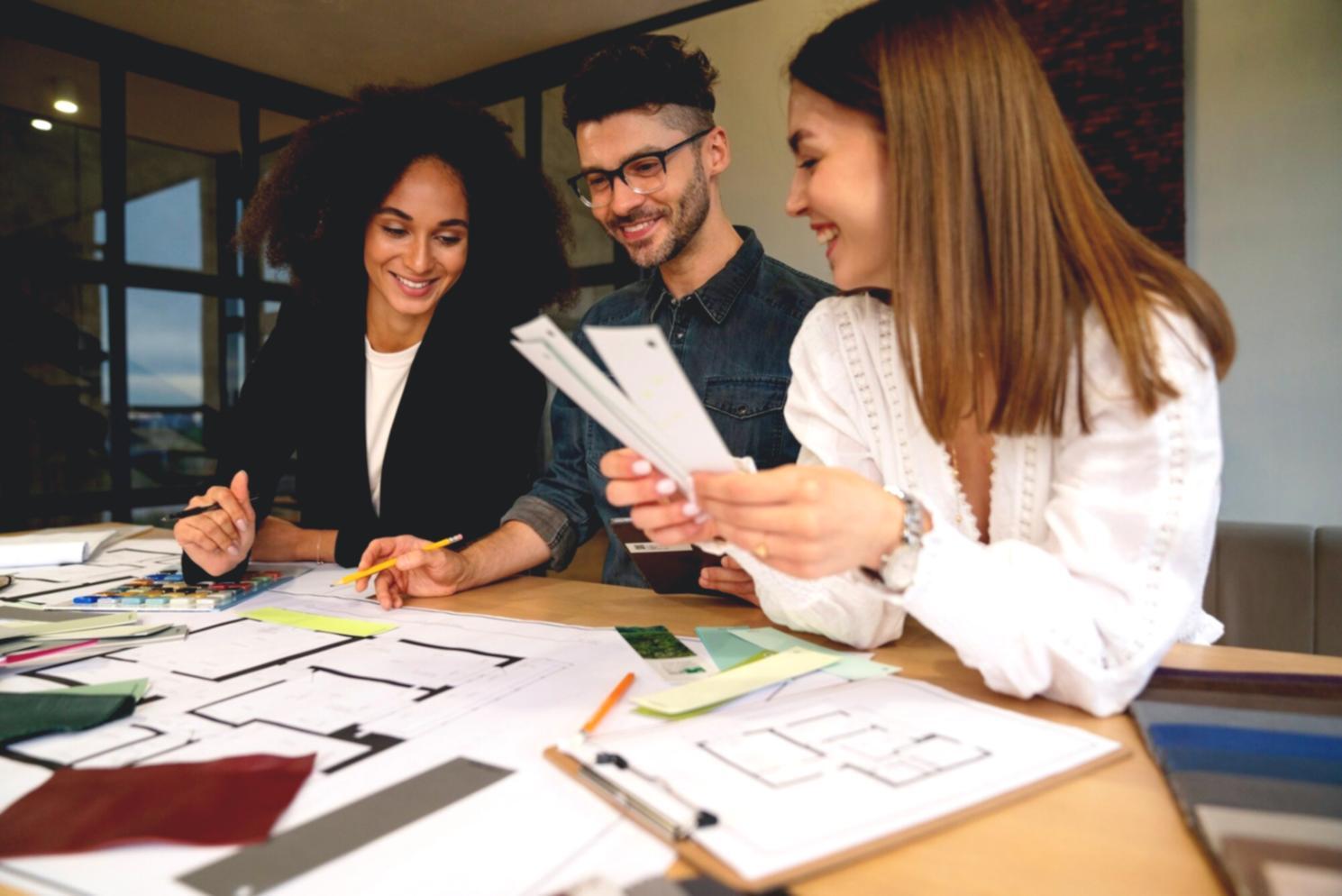 Early workspace setup showing collaborative financial planning environment